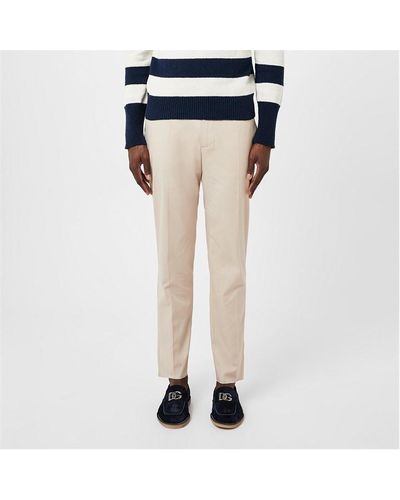 Dolce & Gabbana Stretch Cotton Trousers - Natural
