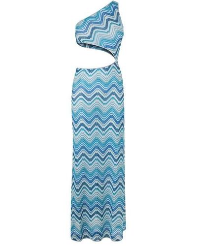 Missoni Mib Long Cover Up Ld42 - Blue