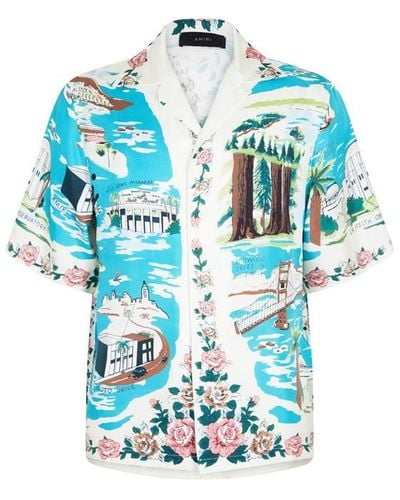 Amiri Hawaiian Vacation Shirt - Blue