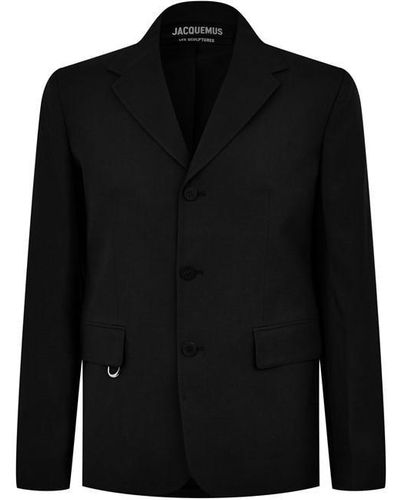 Jacquemus La Veste Cabri Wool Jacket - Black