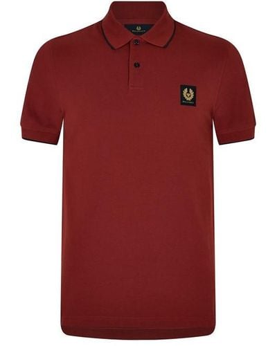 Belstaff Tipped Polo Shirt - Red