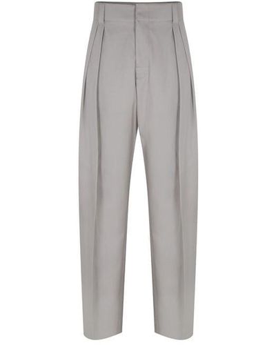 Bottega Veneta Pleated Trousers - Grey