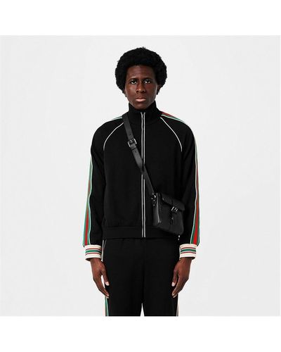 Gucci gg Jacquard Jersey Zip Jacket - Black