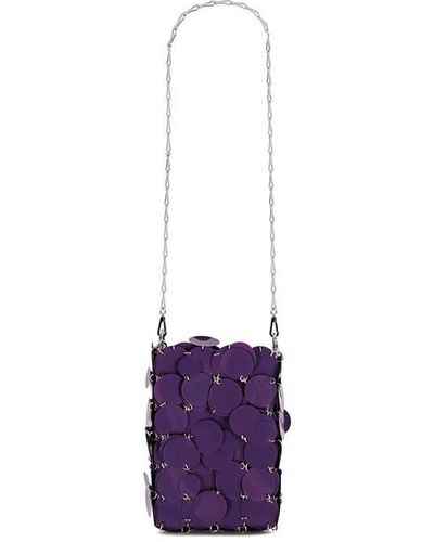 Rabanne Sparkling Mini Bag - Purple