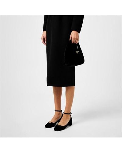 Prada Velvet Mini Shopper - Black