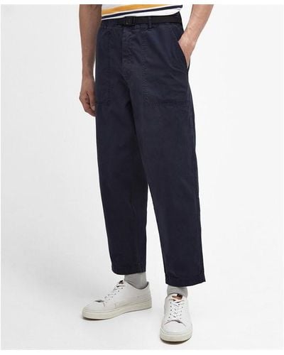Barbour Grindle Straight-leg Trousers - Blue