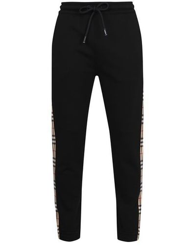 Burberry Checkford Jogging Trousers - Black