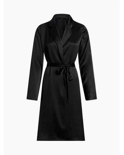 Calvin Klein Belted Robe - Black
