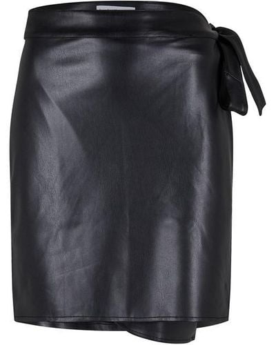 Never Fully Dressed Vegan Leather Jaspre Skirt - Black