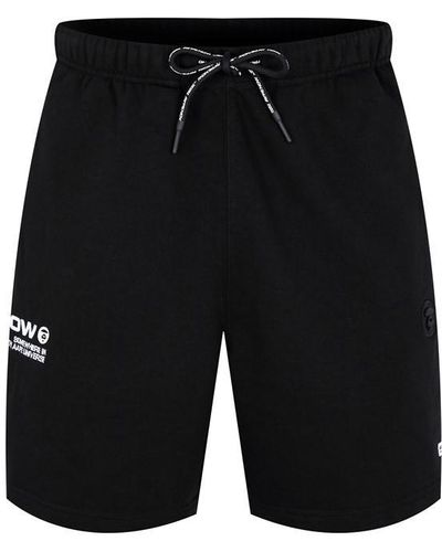 Aape Embroidered Now Track Shorts - Black