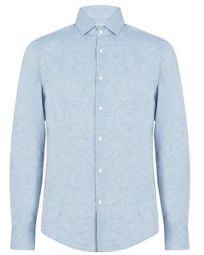Richard James Aldwych Tailored Fit Shirt - Blue