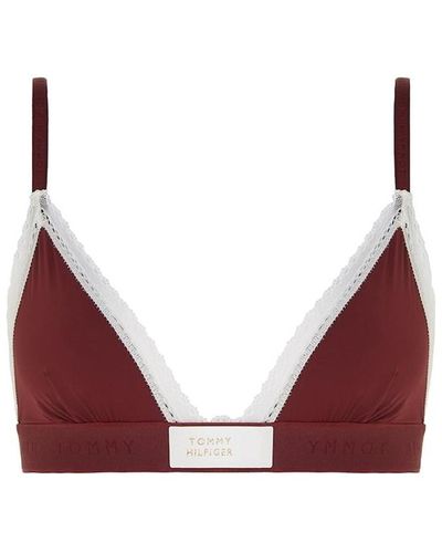 Tommy Hilfiger Triangle Bra (ext Sizes) - Red