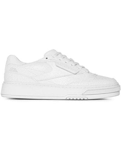 Reebok Club C Ltd Cracked Leather Trainers - Natural