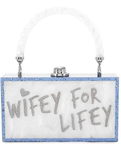 Sophia Webster Cleo Wifey For Lifey Bag - Blue