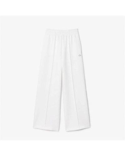 Lacoste Double Face Track Trousers - White