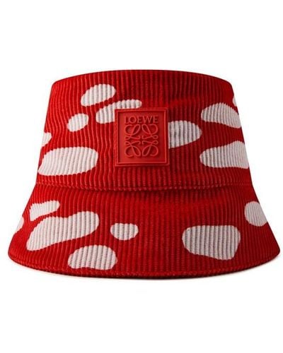 Loewe Mushroom Bucket Hat - Red