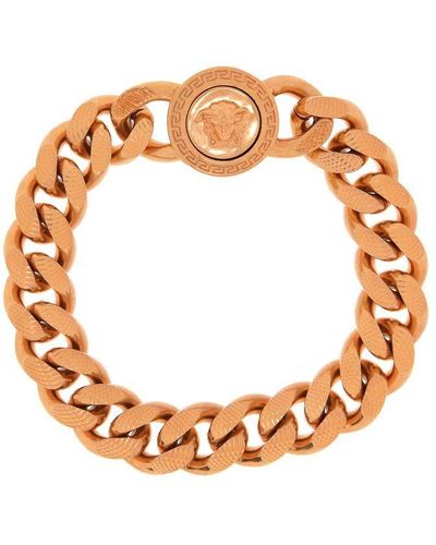Versace Medusa Chain Bracelet - Brown