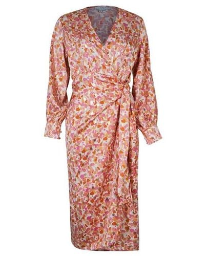 Never Fully Dressed Vienna Dress With Gold Fleck - Pink
