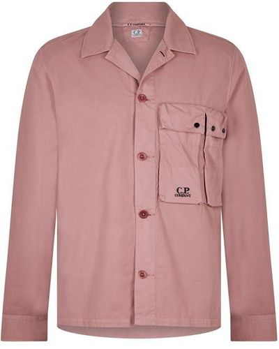 C.P. Company Cp Zip Overshirt Sn34 - Pink