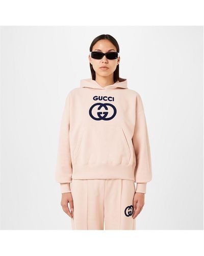 Gucci Cotton Jersey Sweatshirt With Embroidery - Pink