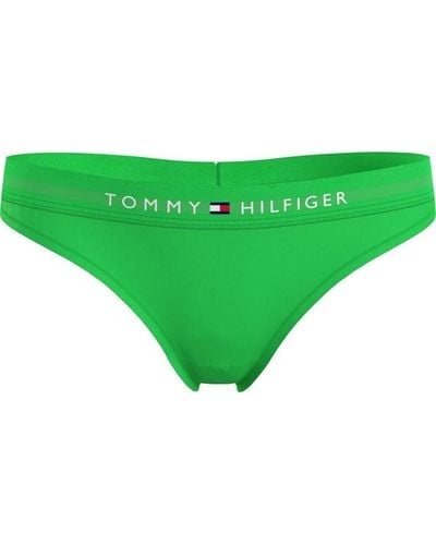 Tommy Hilfiger Logo Thong - Green