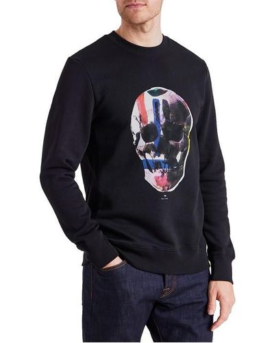 PS by Paul Smith Ps Ps Skull Crew Sn43 - Blue