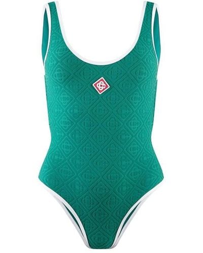 Casablancabrand Logo Swimsuit - Green