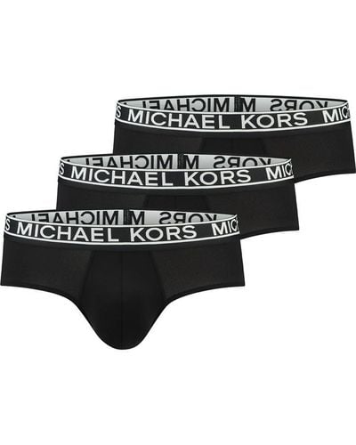 Michael Kors 3 Pack Nylon Briefs - Black