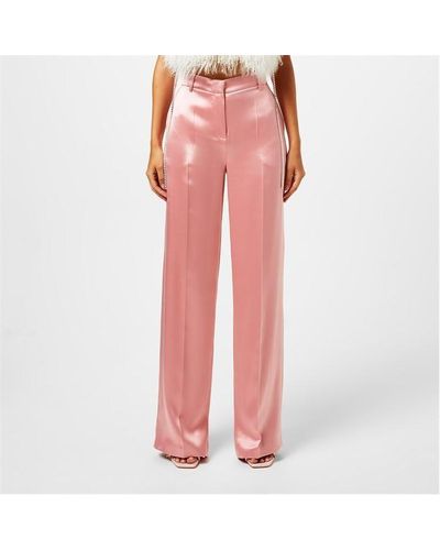 Magda Butrym Silk Tailored Trousers - Pink