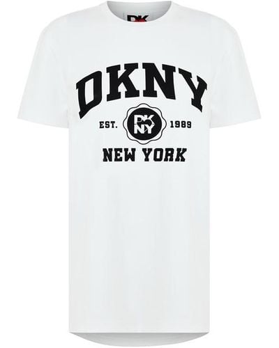 DKNY Varsity Tee Ld42 - White