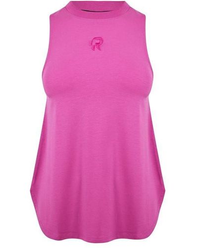 Red Run Activewear Workout Vest - Pink
