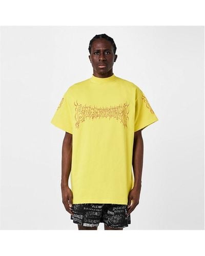 Balenciaga Darkwave Oversized T-shirt - Yellow