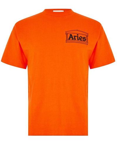 Aries Temple Ss Tee - Orange