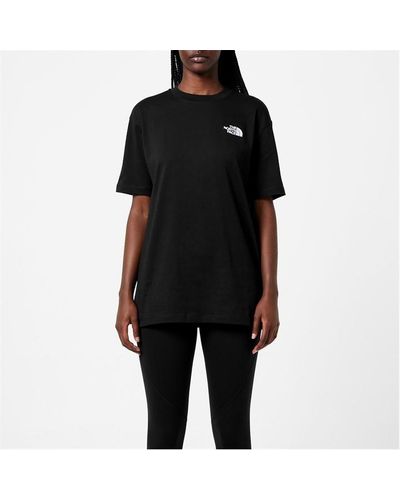 The North Face W S/s Essential Oversize Tee White - Black