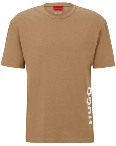 HUGO Organic T-shirt - Brown
