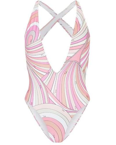 Emilio Pucci Print Swimsuit - Pink
