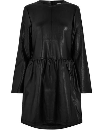 Never Fully Dressed Vegan Leather Kirsty Dress - Natural