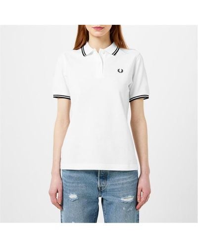 Fred Perry Fred Tipped Polo Ld00 - White
