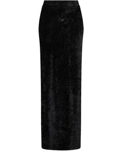 Balenciaga Bal Maxi Skirt Ld34 - Black