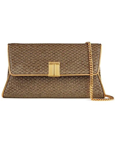 Tom Ford Tf Textured Clutch Ld41 - Brown