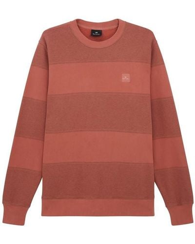 PS by Paul Smith Ps Stripe Pp Swt Sn34 - Red