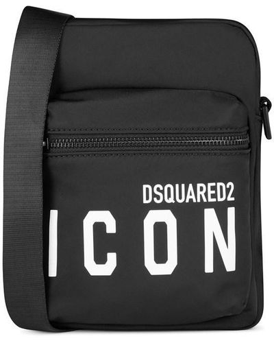 DSquared² Icon Messenger Bag - Black