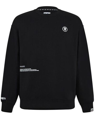 Aape Moon Face Sweatshirt - Black