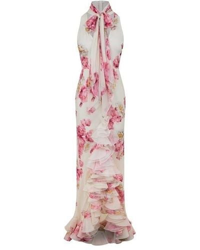 Giambattista Valli Giambat Grgt Bqt Drs Ld42 - Pink