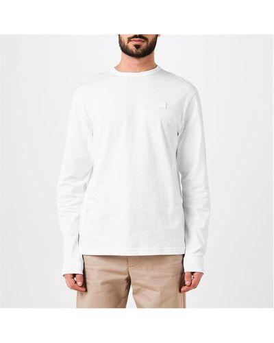 Acne Studios Face Eisen Long Sleeve T Shirt - White