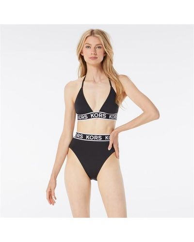 MICHAEL Michael Kors Triangle Logo Bikini - Blue