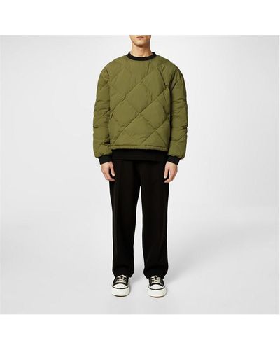 Cole Buxton Down Insulated Pullover - Green