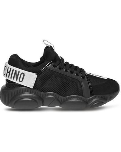 Moschino Touch Close Logo Trainers - Black