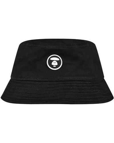 Aape Logo Bucket Hat - Black