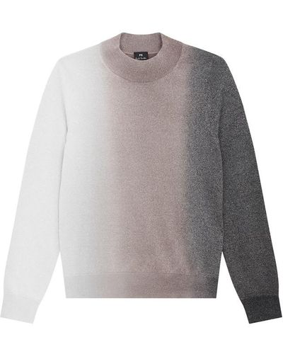 PS by Paul Smith Ps Metallic Jumper Ld41 - Grey